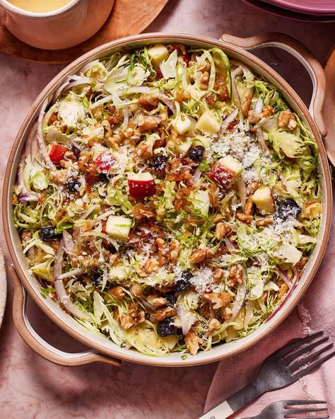 Cranberry Feta Salad, 10 Day Shred, Maple Dijon Dressing, Shaved Brussel Sprout Salad, Rice Salads, Shaved Brussel Sprouts, Grain Salads, Brussels Sprouts Salad, Dijon Dressing