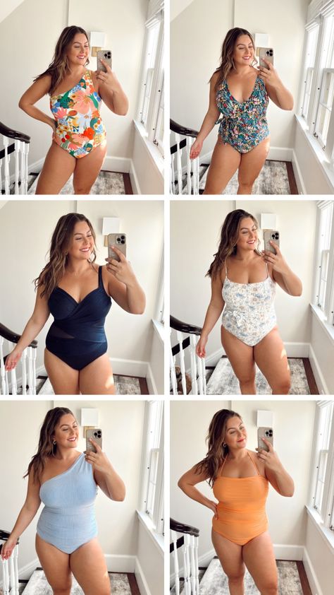 Swimsuit try on Best Amazon Swimsuits For Curvy Women, Size 12 Swimwear For Women, Cute Bathing Suits Mid Size, Swimsuit Plus Size Flattering, Plus Size Two Piece Swimsuit, Bathing Suit For Big Bust, Curvy Bathing Suit, Mid Size Swimsuit, Swimsuit For Chubby Girls