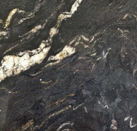 TITANIUM BLACK – 338 – Granit Plus Titanium Granite, Kitchen Inspiration Design, Shades Of Gold, Unique Materials, The Stone, Black And Silver, Kitchen Inspirations, Gold And Silver, Natural Stones