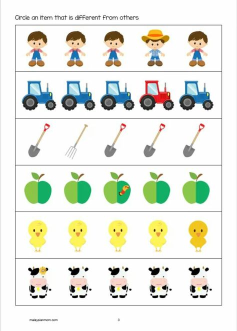 Farm Printable, Shape Tracing Worksheets, Activity Sheets For Kids, Farm Activities, Shapes Preschool, Teaching Time, Petite Section, Preschool Lessons, Preschool Activity