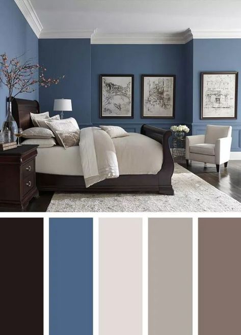 Beautiful Bedroom Colors, Best Bedroom Colors, Bedroom Colour Palette, Bedroom Wall Colors, Gorgeous Bedrooms, Beautiful Bedroom, Bedroom Color Schemes, Bedroom Paint Colors, Simple Bedroom