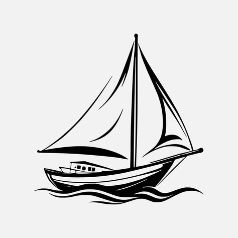 Boat Vector Illustration, Boat Clipart, Boat Vector, Logo Design Illustration, Boat Illustration, Logo Psd, Technology Icon, Vector Logo Design, House Vector