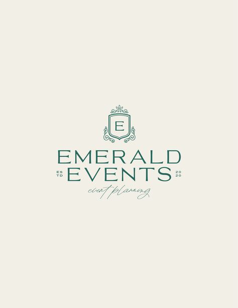 Elegant & Timeless Event Planning Logo & Branding Event Center Logo Design, Event Planning Logo Design, Events Planning Logo, Rental Company Logo, Event Styling Logo, Events Logo Design Ideas, Event Rental Logo, Event Space Logo, Event Business Logo