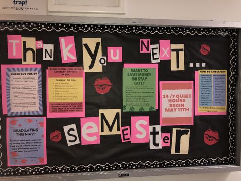 Magazine Bulletin Board, Bulletin Board Ideas For Clubs, Barbie Ra Bulletin Board, Ra In And Out Board, November Bulletin Board Ideas College, Ra Community Bulletin Board, Senior Class Bulletin Board Ideas, November Bulletin Boards Ra, Move Out Bulletin Board Ra