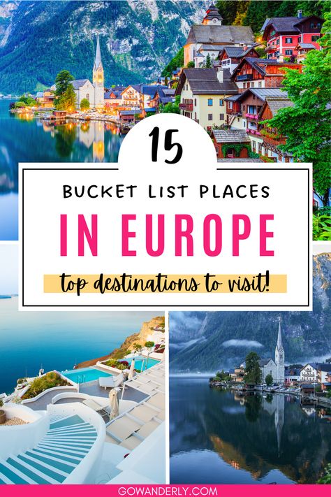 Uncover the best European destinations to add to your travel bucket list. Europe Sights, Top Countries To Visit, European Trips, Places To Travel In Europe, European Bucket List, Europe Itinerary, Winter Travel Destinations, Places To Visit In Europe, Europe Bucket List