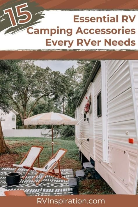 Are you new to RVing and need help figuring out what you need? While there are many amazing RV camping accessories out there that can make camping easier, there are some RV camping accessories that you simply can’t successfully RV without and some that you really don’t want to skip (trust me). So today, we’re making it easy for you as a new RVer or one ready to up their game. Here’s your shopping list, covering 15 essential RV camping accessories every RVer needs. #rvinspiration #rvaccessories Rv Camping Accessories, Rv Skirting, Rv Water Filter, Rv Gear, Rv Dreams, Rv Types, Rv Maintenance, Rv Water, Best Campgrounds