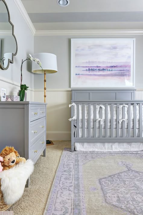 One Room Challenge :: Week 6 Baby Girl's Lavender Nursery Reveal Purple Nursery Girl, Lavender Nursery, Girl Nurseries, Girl Nursery Pink, Purple Nursery, Baby Girl Nursery Ideas, Baby Girls Room, Girl Nursery Ideas