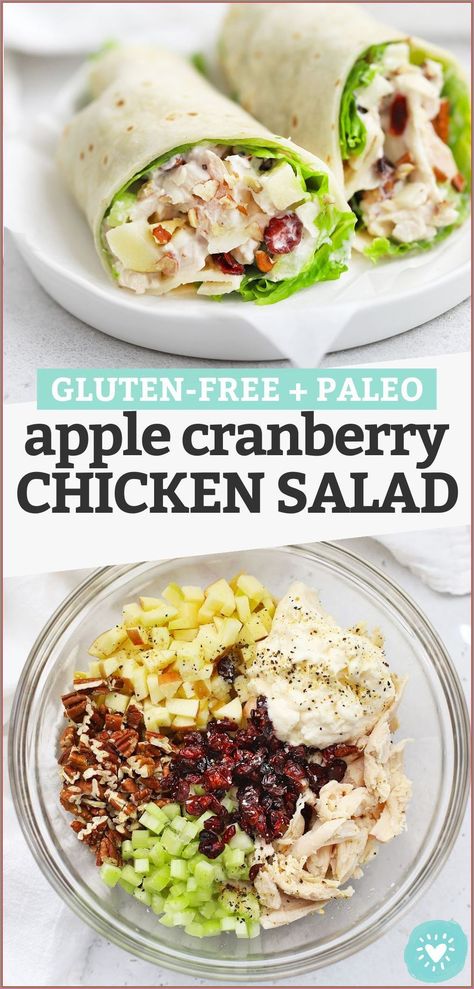 The #1 Secret No one else will tell you!! Apple Cranberry Chicken, Cranberry Chicken Salad, Delicious Meal Prep, Cranberry Chicken, Prep Lunch, Gluten Free Lunch, Gluten Free Recipes For Dinner, Prepped Lunches, Gluten Free Dairy Free Recipes