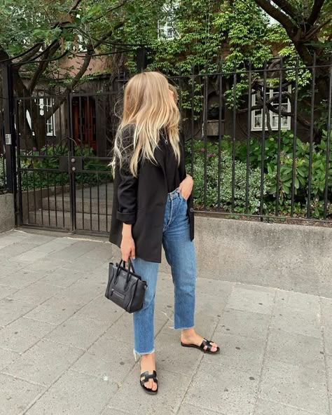 Jeans Outfit For Work, Stile Casual Chic, Looks Jeans, Denim Outfits, Looks Street Style, Mode Inspo, Fashion Week Street Style, 가을 패션, Looks Style