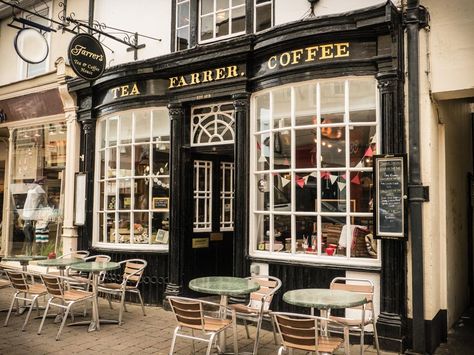 UK independent coffee shops achieve highest scores Coffee Shop Exterior, Coffee Shop Signage, French Coffee Shop, London Coffee Shop, Tea Etiquette, British Shop, Cafe Exterior, Shop Exterior, Bakery Shop Design