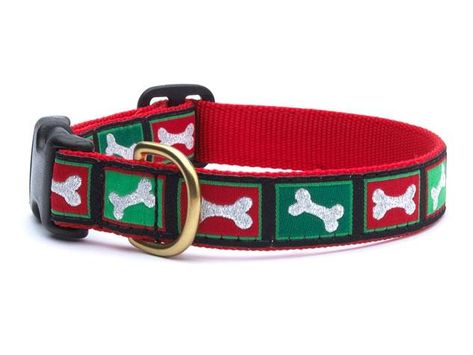 Fun and Festive Christmas Collars! Dog Luxury, Country Dog, Bones Design, Christmas Dog Collar, Designer Dog Collars, Holiday Dog, Dog Leashes, Martingale Collar, Small Breed