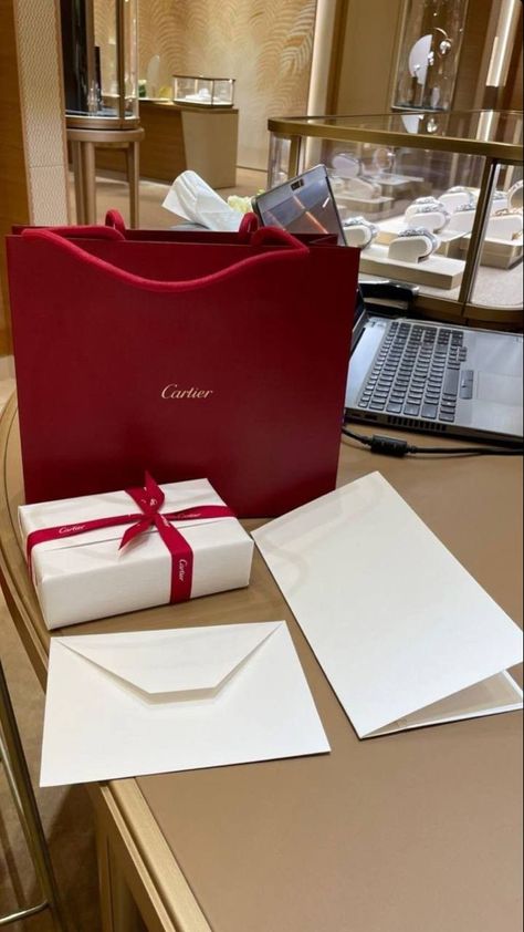 Cartier Gift, Cartier Shopping, Retro Fashion Photography, Cartier Bag, Jewelry Packaging Box, Birthday Goals, Fast Life, Mo Money, Rich Girl Lifestyle