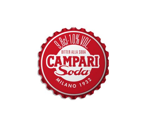 The Campari Soda redesign celebrates the drink's "iconic history" Campari Soda, Campari And Soda, Vintage Soda Bottles, Nyc Apt, Toilet Wall, Double Down, Tile Designs, Vintage Bottle, Beverage Packaging