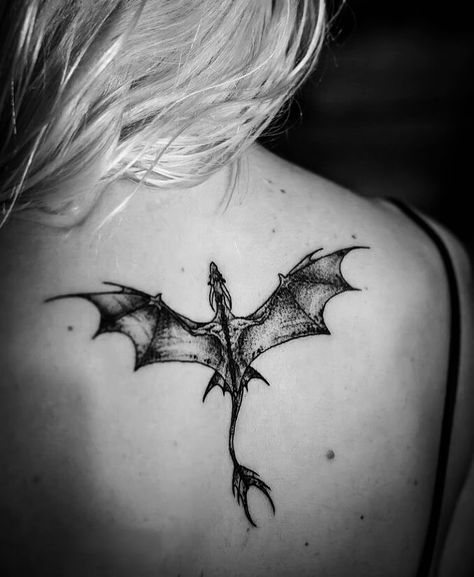 Bend Of Elbow Tattoo, Dragon Tattoo Wings, Underboob Dragon Tattoo, Dragon With Wings Tattoo, Winged Dragon Tattoo, Black And Grey Dragon Tattoo, Flying Dragon Tattoo, Daenerys Targaryen Tattoo, Wyvern Tattoo