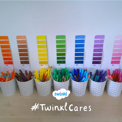 Colour Display, Eyfs Classroom, Early Years Classroom, Classroom Layout, Paint Sample, Classroom Organisation, Classroom Storage, Home Simple, New Classroom