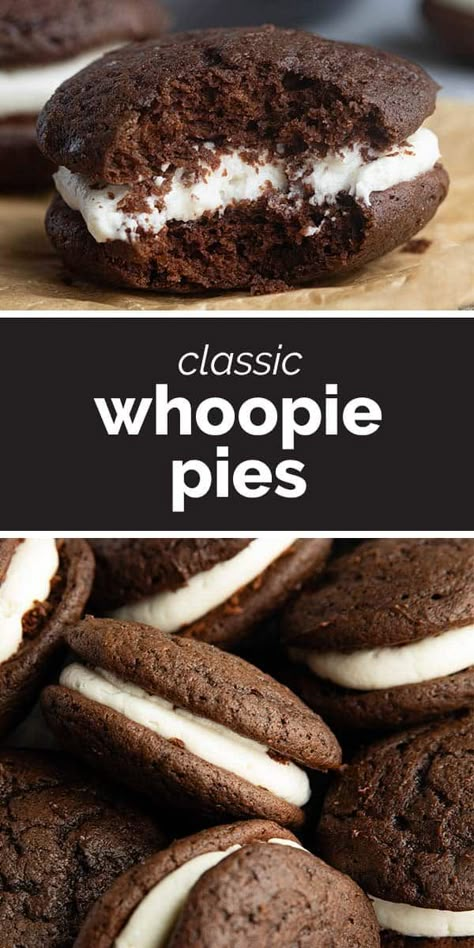 Marshmallow Cream Filling, Baking Knowledge, Whoopie Pie Filling, Whoopie Pie Recipe, Chocolate Whoopie Pies, Disney Cupcakes, Cookie Sandwich, Whoopie Pie, Marshmallow Cream