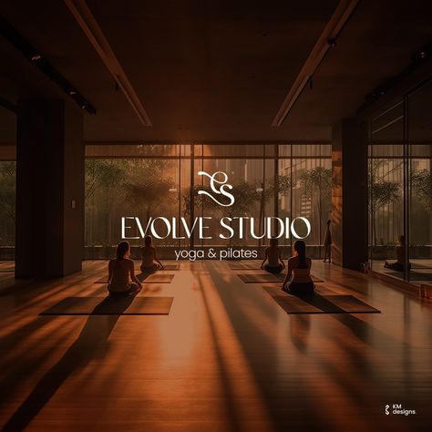 Evolve Studio logo & Brand Identity. Yoga | Pilates. . For a custom logo or brand identity DM me. @km.design.s @km.design.s . . #yoga… | Instagram Yoga Branding Design, Yoga Logo Design, Yoga Instagram, Yoga Branding, Yoga Logo, Logo Brand Identity, Zumba Fitness, Studio Logo, Logo Branding Identity