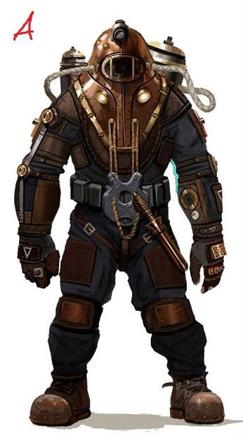 Diver Character Design, Subject Delta, Deep Sea Diver Art, Bioshock Artwork, Bioshock Game, Bioshock Cosplay, Bioshock Art, Bioshock Series, Bioshock 2