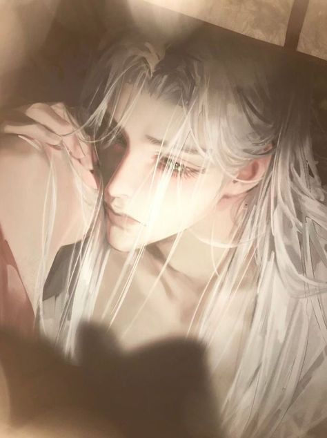 Long White Hair, 얼굴 드로잉, Pretty Artwork, Pretty Drawings, Cool Anime Guys, Ethereal Art, Fanarts Anime, Boy Art, Anime Sketch