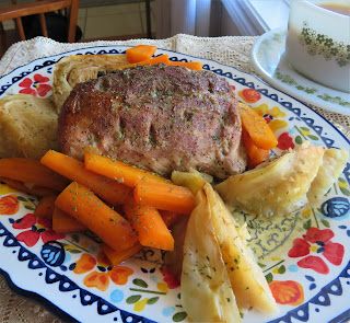 Pot Roasted Pork with Cabbage & Carrots Pork With Cabbage, Pork Loin Ribs, Cabbage And Potatoes, Pork And Cabbage, The English Kitchen, Pork Roast Recipes, Roasted Cabbage, Pork Loin Recipes, English Kitchen