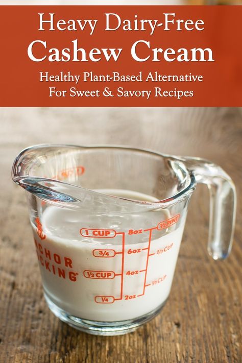 Vegan Heavy Cream Replacement, Dairy Substitutes, Heavy Cream Recipes, Cashew Cream Recipe, Dairy Recipes, Sweet Savory Recipes, Coffee Creamers, Vegan Cheese Recipes, Plant Milk