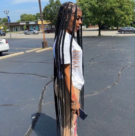 Jumbo Box Braids, Single Braids, Jumbo Braids, Glo Up, Pretty Braided Hairstyles, Slick Hairstyles, African Braids, Long Braids, Goddess Braids