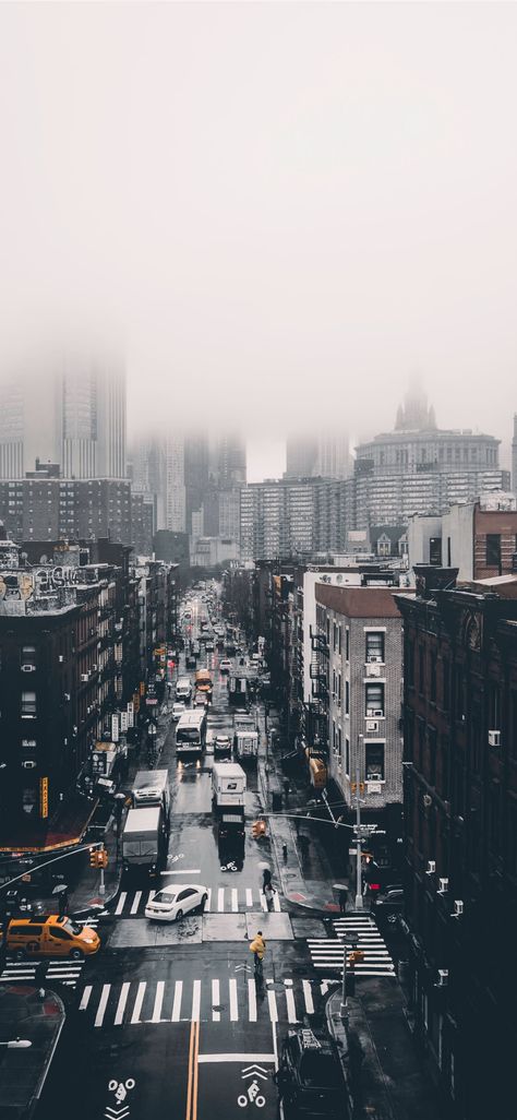 Free download the Foggy Day  wallpaper ,beaty your iphone . #town #city #road #building #Intersection #Wallpaper #Background #iphone Iphone Backgrounds Tumblr, Mata Manga, Ipad Wallpaper Quotes, Ipad Pro Wallpaper, Wallpapers Ipad, Foggy Day, Wallpaper Disney, Illustration Photo, Whatsapp Wallpaper