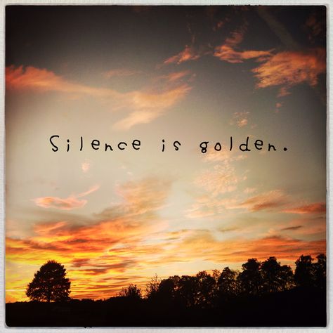 silence is golden. by zzzeitkritik. Silence Is Golden Quotes, Golden Quotes, Quiet People, Silence Is Golden, Spiritual Quotes, Places To Visit, Spirituality, Quotes, Quick Saves