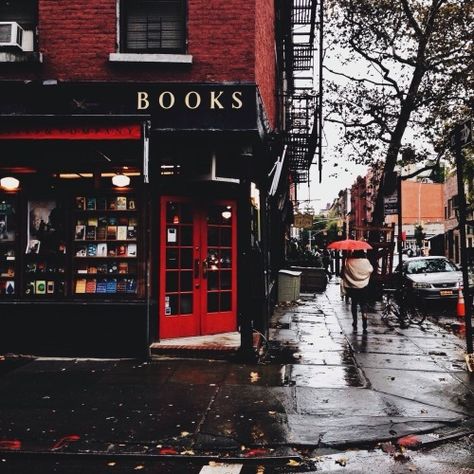 On A Rainy Day, A Rainy Day, Book Nooks, In The Rain, The Rain, Rainy Day, Bookstore, Book Worms, Good Books