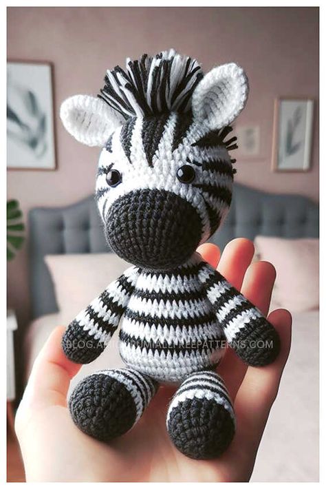 Amigurumi Zebra Crochet Free Pattern Zebra Knitting Pattern, Zebra Amigurumi Pattern Free, Zebra Crochet Pattern Free, Crochet Zebra Pattern Free, Crochet Zebra Pattern, Free Crochet Amigurumi Patterns, Crochet Zebra, Knitting Patterns Free Dog, Crochet Amigurumi Patterns