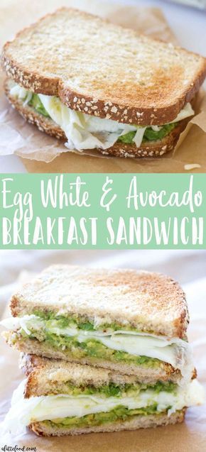 Healthy Breakfast Sandwiches, Avocado Breakfast Sandwich, Healthy Breakfast Sandwich, Menu Sarapan Sehat, Healthy Snacks To Buy, Breakfast Sandwich Recipes, Avocado Breakfast, Breakfast Sandwiches, Breakfast Toast