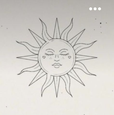 Tarot Card Sun Tattoo, Sun Face Tattoo, Simple Sun Tattoo, One Word Tattoo, Tattoo Sonne, Moon Sun Tattoo, Sun Drawing, Tarot Tattoo, The Moon Tarot Card