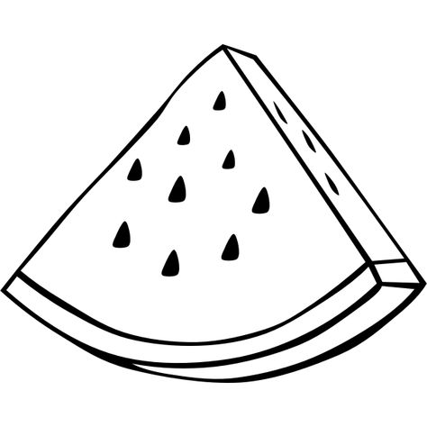 Watermelon Black And White, Watermelon Tattoo, Sliced Watermelon, Watermelon Drawing, Watermelon Vector, Line Images, Fruits Drawing, White Drawing, Watermelon Slices