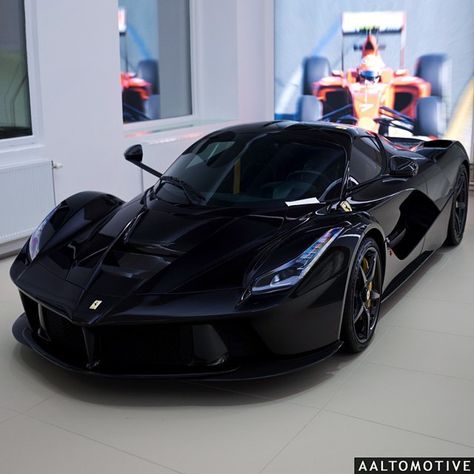 Black LaFerrari #LaFerrari                                                                                                                                                                                 Mais Black Laferrari, Tmax Yamaha, F12 Berlinetta, Ferrari Enzo, Top Luxury Cars, Ferrari Laferrari, Lamborghini Veneno, Lux Cars, Pagani Huayra