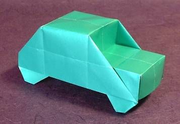 Origami Car by Kosho Uchiyama folded by Gilad Aharoni Origami Car, Stork Bird, Origami Book, Flower Toy, Toddler Craft, Paper Car, Crafts Gift Ideas, Classic Lego, Toy Plane