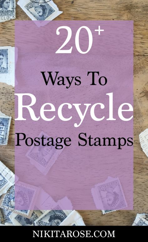 20 Ways to Recycle Old Postage Stamps | Recycle Reuse Repurpose | Craft | Handmade | Paper Art Old Postage Stamps Art Ideas, Old Stamps Craft, Decoupage With Postage Stamps, Postage Stamp Craft Ideas, Crafts With Postage Stamps, Crafts With Stamps, Post Stamp Art, Old Stamps Art Ideas, Postage Stamp Crafts