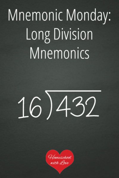 These long division mnemonics will help your children memorize the steps needed to divide large numbers. #homeschool #math Long Division Strategies, How To Teach Math, Division Strategies, Fraction Activities, Math Graphic Organizers, Math Centers Middle School, Math Division, Math Organization, Long Division