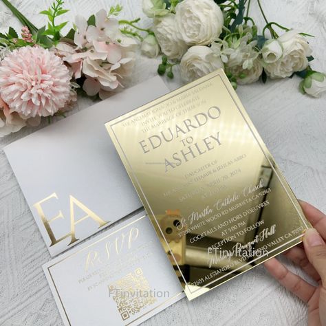 Custom Printing Gold Mirror Acrylic Invitations Wedding Invitation Card With Envelope - Buy Mirror Acrylic Invitations,Gold Mirror Acrylic Wedding Invitations,Acrylic Invitations Wedding Invitation Card Product on Alibaba.com Wedding Invitations Acrylic, 50th Wedding Anniversary Decorations, Gold Mirror Acrylic, Acrylic Wedding Invitation, Wedding Anniversary Decorations, Birthday Cake Card, Mirrored Acrylic, Buy Mirror, Acrylic Wedding Invitations