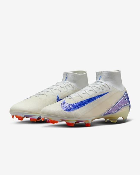 Nike Mercurial Superfly 10 Elite Blueprint FG High-Top Soccer Cleats. Nike.com Bill Bowerman, Nike Soccer Shoes, Ultras Football, Studded Accessories, Football Socks, The Blueprint, Nike Soccer, Nike Mercurial, Nike Tech Fleece