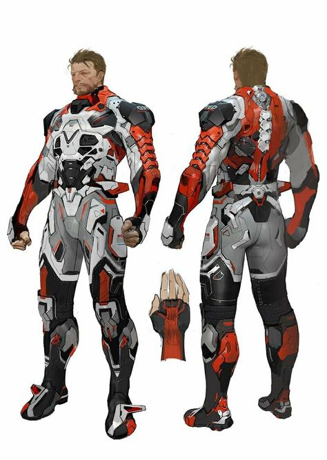 Sci Fi Character Art, Sci Fi Armor, Sci Fi Character Design, Cyberpunk Armor, Futuristic Armor, Futuristic Armour, Sci-fi Armor, Male Character, Spaceship Design