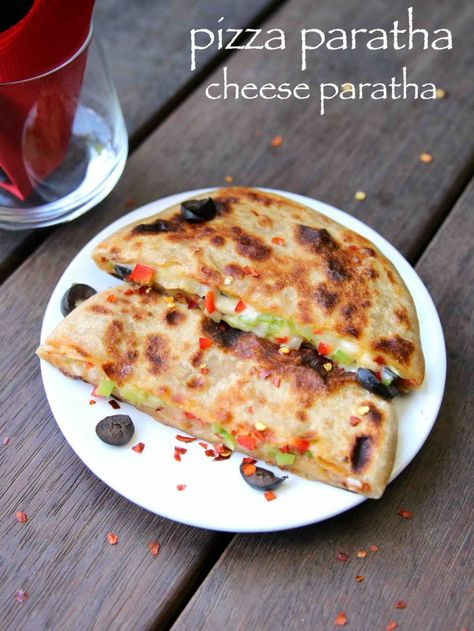 pizza paratha recipe | cheese paratha recipe | cheese stuffed paratha Paneer Bread Pakora, Paneer Paratha Recipes Hebbars Kitchen, Habber Kitchen Recipes, Paratha Recipes Stuffed, Vegetable Paratha Recipe, Cheese Paratha Recipe Video, Stuffed Paratha Recipe, Different Paratha Recipes, Tasty Snacks Recipes Veg