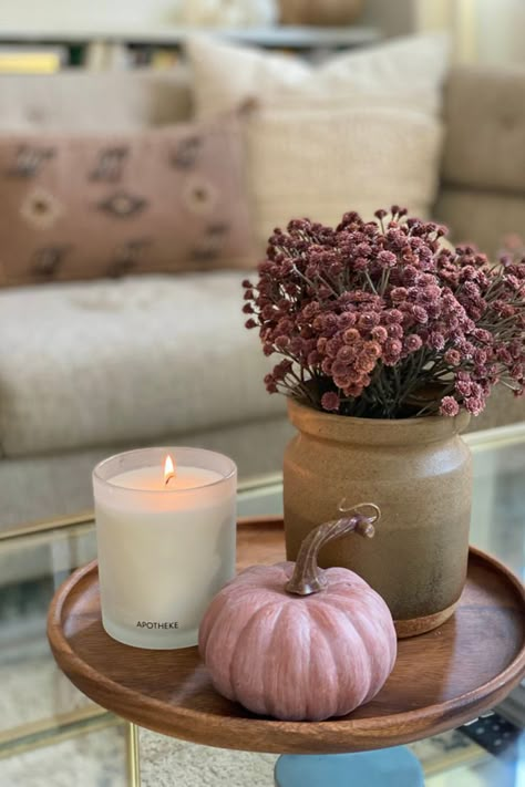 Minimal Fall Decor, Seasonal Room Decor, Landscape Decorations, Fall Apartment Decor, Early Grey, Decorative Wallpaper, Neutral Fall Decor, Bedroom Design Inspiration, Fall Living Room