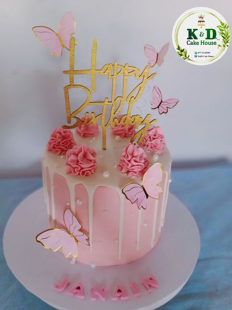 Pink Colour Pink Colour Cake, Pink Butterfly Cake, Butterfly Theme Cake, Cake For Baby, Butterfly Birthday Cakes, Butterfly Cake, Red Cake, Butterfly Cakes, Baby Birthday Cakes