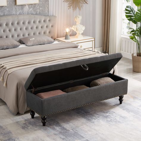 Bedroom Bench With Storage, Bed Bench Storage, Bed End Bench, Shoes Bench, End Of Bed Bench, Upholstered Storage Bench, Dining Stools, Bed Bench, Bedroom Bench