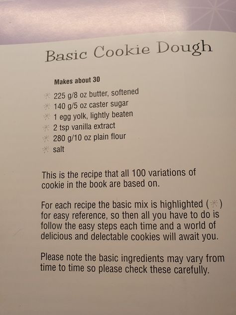 Cookie Recipes Uk Measurements, Plain Cookie Dough Recipe, Cookie Batter Recipe, Plain Cookie Recipe, Basic Cookie Dough Recipe, Plain Sugar Cookies, Plain Cookies, Basic Cookies, Batter Recipe