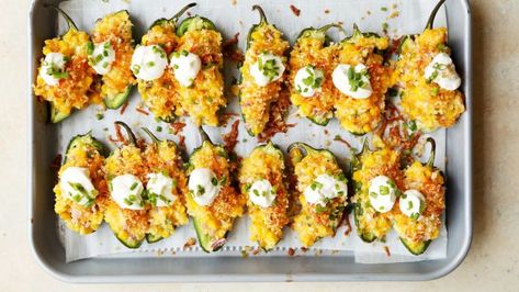 Jalapeño Popper Corn Nuggets Recipe - Food.com Japaleno Popper, Corn Nuggets Recipe, Corn Jalapeno, Corn Nuggets, Jalapeño Corn, Martini Party, Cheesy Snack, Jalapeño Poppers, Nuggets Recipe