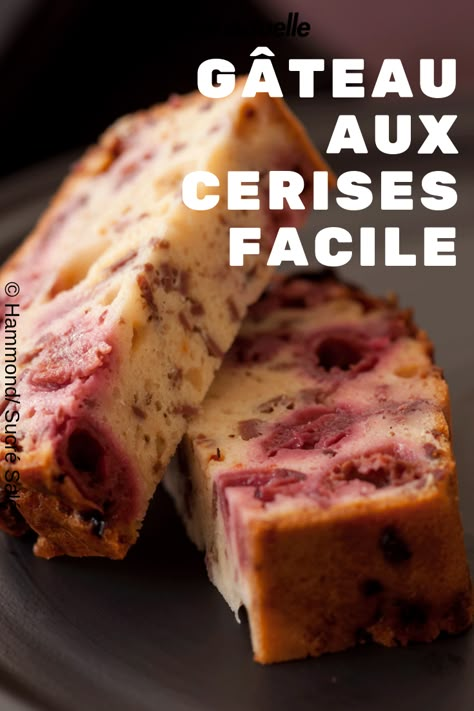 Gâteau cerise, idée cerise, recette facile, gâteau rapide cerise Quick Cherry Desserts, Easy Cherry Desserts Quick, Healthy Cherry Dessert, Cheesecake Fruits Rouges, Cinnamon Tea Cake, Green Tea Cake, Tea Cakes Recipes, Proper Diet, Cerise Pink