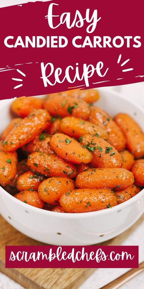 Candid Baby Carrots, Candied Baby Carrots, Candied Carrots Stovetop, Canned Carrot Recipes, Carrot Coins Recipe, Candied Carrots Recipe, Candy Carrots Recipe, Canned Carrots, Baby Carrot Recipes