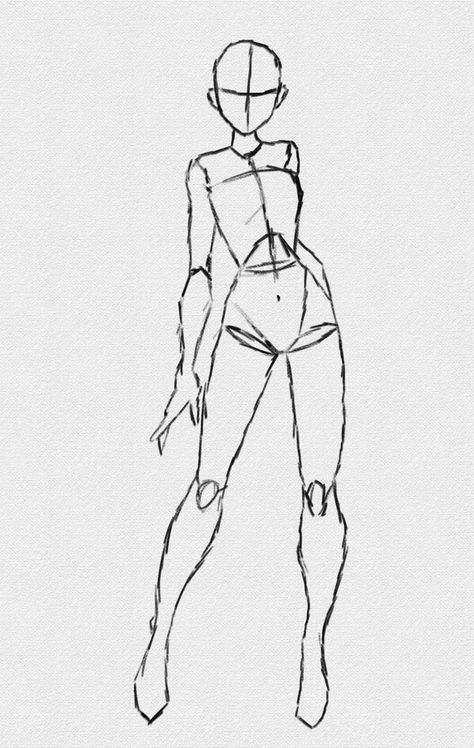 Sketch Poses Female Anatomy Reference, Standing Looking Down Pose Reference, Standing Straight Pose Drawing, Pose Sketches Female, Extreme Poses Reference, Bunny Outfit Drawing Reference, Anime Female Pose Reference, Waist Up Poses Reference, Drawing Pose Reference Female