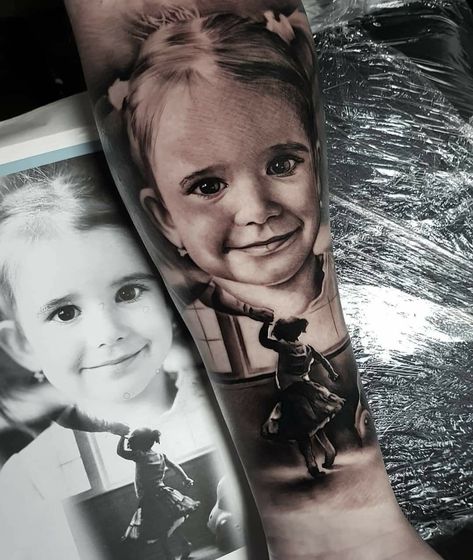 Tattoo Sleeve Women, Grandpa Tattoo, Holy Grail Tattoo, Portrait Tattoo Sleeve, Tattooing Inks, Revival Tattoo, Forarm Tattoos, Family Tattoo, Tattoo For Son